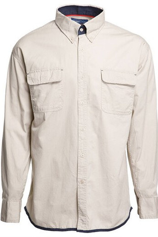 Pen Duick PK610 - Cămașă clasică din twill cu detalii contrastante