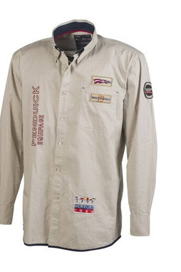 Pen Duick PK690 - Retro Skjorta med Broderier och Patches