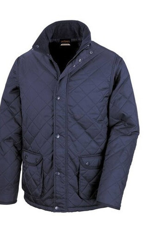 Result RS195 - Elegant Quilted Polyester Zip Jacket with Corduroy Collar