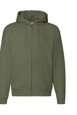 Fruit of the Loom SC274 - Hættetrøje med stor lynlås til mænd