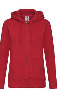 Fruit of the Loom SC375 - Felpa con cappuccio da donna con zip grande