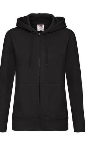 Fruit of the Loom SC375 - Huvtröja med stor Dragkedja för kvinnor