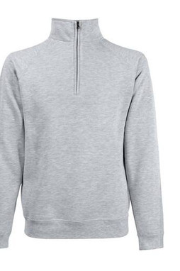 Fruit of the Loom SC376 - Sweat Homme Col Zippé Coton