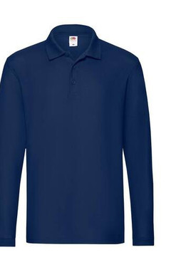 Fruit of the Loom SC384 - Polo Manches Longues Homme Premium