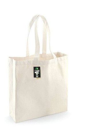 Westford mill WM623 - Geantă de cumpărături 100% bumbac mânere lungi