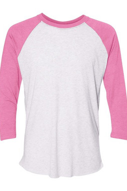 Next Level 6051 - T-shirt raglan unisexe à manches trois-quarts en tri-blende