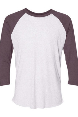 Next Level 6051 - Unisex Tri-Blend Three-Quarter Sleeve Raglan Tee 