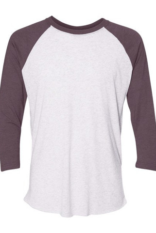 Next Level 6051 - T-shirt raglan unisexe à manches trois-quarts en tri-blende