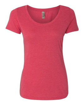 Next Level 6730 - Elegant Triblend Scoop Neck Tee for Women