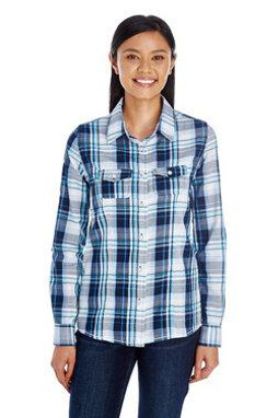 Burnside 5222 - LADIES PLAID PATTERN WOVEN
