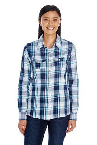 Burnside 5222 - LADIES PLAID PATTERN WOVEN