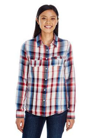 Burnside 5222 - LADIES PLAID PATTERN WOVEN