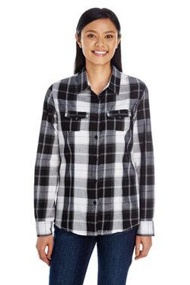 Burnside 5222 - LADIES' PLAID PATTERN WOVEN