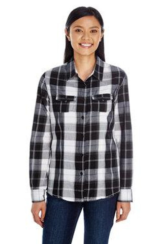 Burnside 5222 - LADIES PLAID PATTERN WOVEN