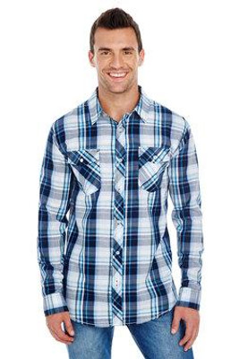 Burnside 8202 - LONG SLEEVE PLAID PATTERN WOVEN