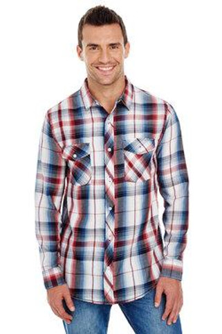 Burnside 8202 - LONG SLEEVE PLAID PATTERN WOVEN