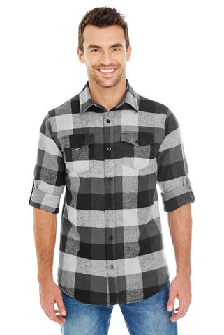 Burnside 8210 - MENS WOVEN PLAID FLANNEL