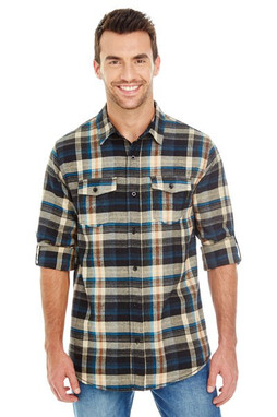 Burnside 8210 - MENS WOVEN PLAID FLANNEL