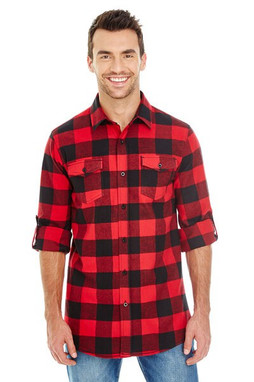 Burnside 8210 - MENS WOVEN PLAID FLANNEL