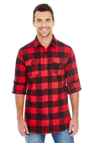 Burnside 8210 - MENS WOVEN PLAID FLANNEL