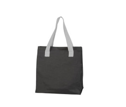 Black&Match BM900 - Borsa Spesa Poliestere con Manici a Contrasto