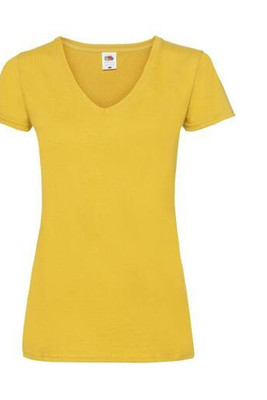 Fruit of the Loom SC601 - T-shirt til kvinder med V-hals