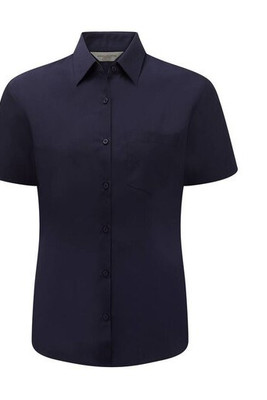 Russell Collection JZ35F - Damen Bluse Popeline