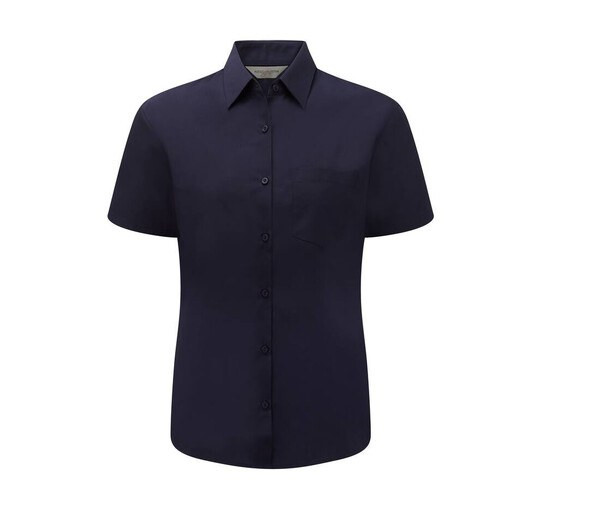 Russell Collection JZ35F - Camicia da donna in popeline