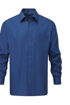 Russell Collection JZ934 - Camicia da uomo in popeline