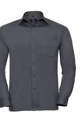 Russell Collection JZ934 - Men's Long Sleeve Polycotton Easy Care Poplin Shirt