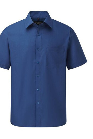 Russell Collection JZ935 - Short Sleeve Polycotton Easy Care Poplin Shirt