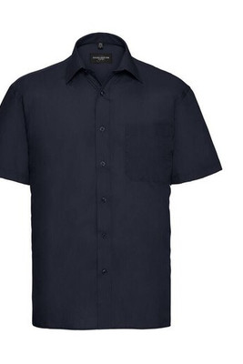 Russell Collection JZ935 - Men's Classic Short Sleeve Poplin Office Shirt