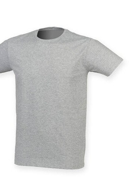 Skinnifit SF121 - T-shirt da uomo in cotone elasticizzato