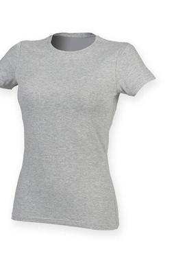 Skinnifit SK121 - T-shirt da donna in cotone elasticizzato