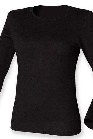 Skinnifit SK124 - Womens long-sleeved stretch T-shirt