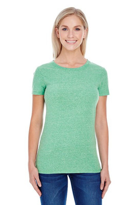 Threadfast 202A - T-shirt à manches courtes Triblend pour femmes