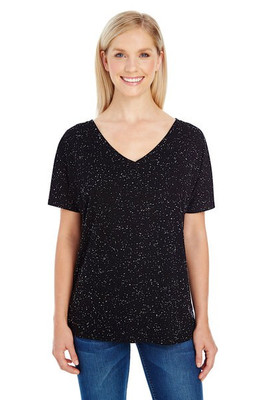 Threadfast 203FV - Ladies Triblend Fleck Short-Sleeve V-Neck T-Shirt