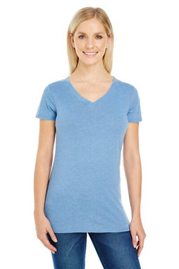 Threadfast 208B - Ladies Vintage Dye Short-Sleeve V-Neck T-Shirt