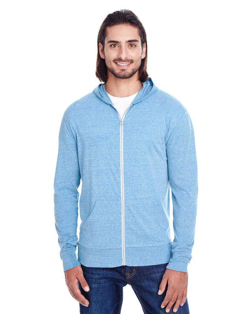 信頼への信頼 Unisex - 302Z Threadfast Triblend Hoodie Light Full-Zip サロペット・オーバーオール・オールインワン