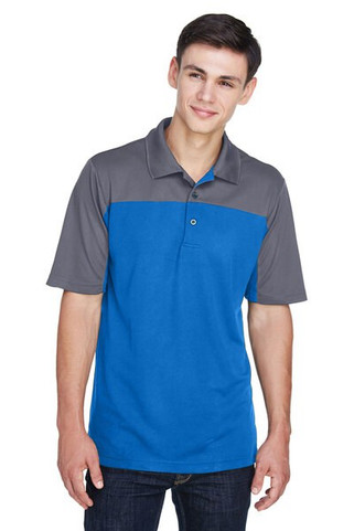 Core365 CE101 - Mens Balance Colorblock Performance Piqué Polo
