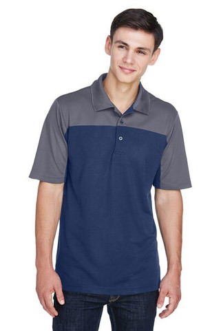 Core365 CE101 - Mens Balance Colorblock Performance Piqué Polo