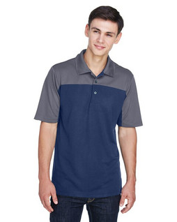 Core365 CE101 - Mens Balance Colorblock Performance Piqué Polo