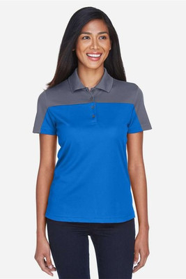 Core365 CE101W - Ladies Balance Colorblock Performance Piqué Polo