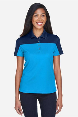 Core 365 CE101W - Polo piqué Performance Balance Color Block pour femme