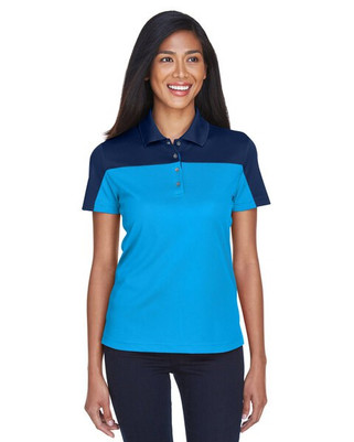 Core 365 CE101W - Polo piqué Performance Balance Color Block pour femme