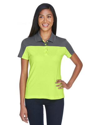 Core365 CE101W - Ladies Balance Colorblock Performance Piqué Polo