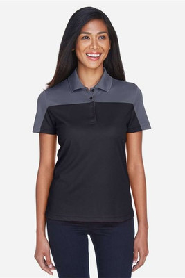Core 365 CE101W - Polo piqué Performance Balance Color Block pour femme