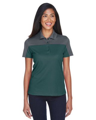 Core 365 CE101W - Polo piqué Performance Balance Color Block pour femme