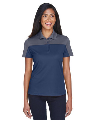 Core 365 CE101W - Polo piqué Performance Balance Color Block pour femme