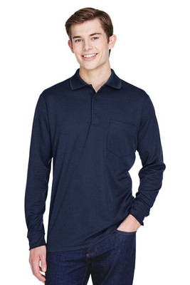Core 365 88192P - Polo Longue Manche Performance avec Poche